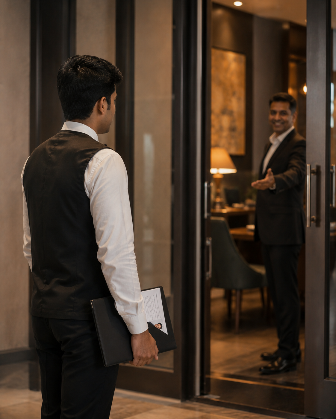 F&B professional stepping into a new career opportunity